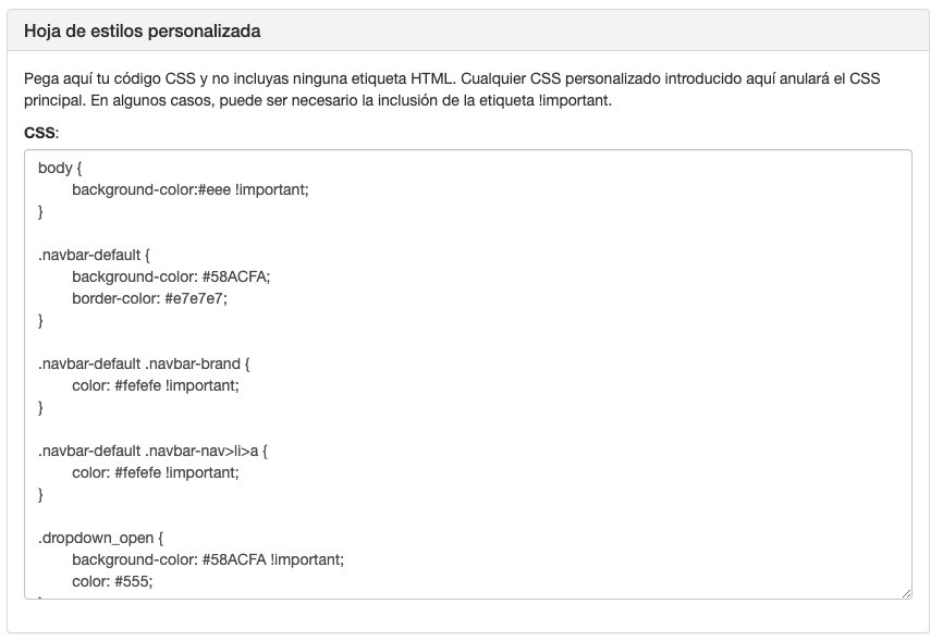 Marca blanca: CSS - Mensagia